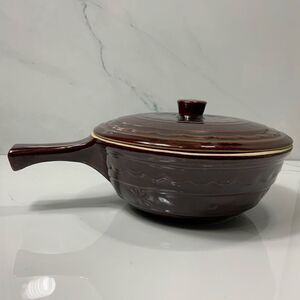 VINTAGE MCM MARCREST Daisy & Dot Western Stoneware Casserole Dish